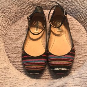 Steve Madden ankle strap flats